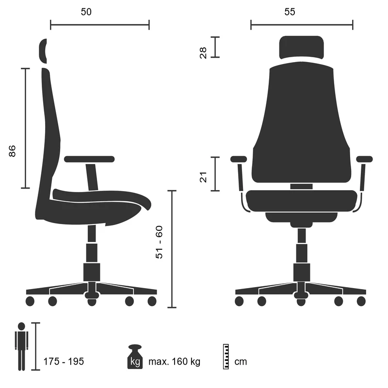B-Ware hjh OFFICE Bürostuhl Chefsessel BRENTON XXL Kunstleder schwarz