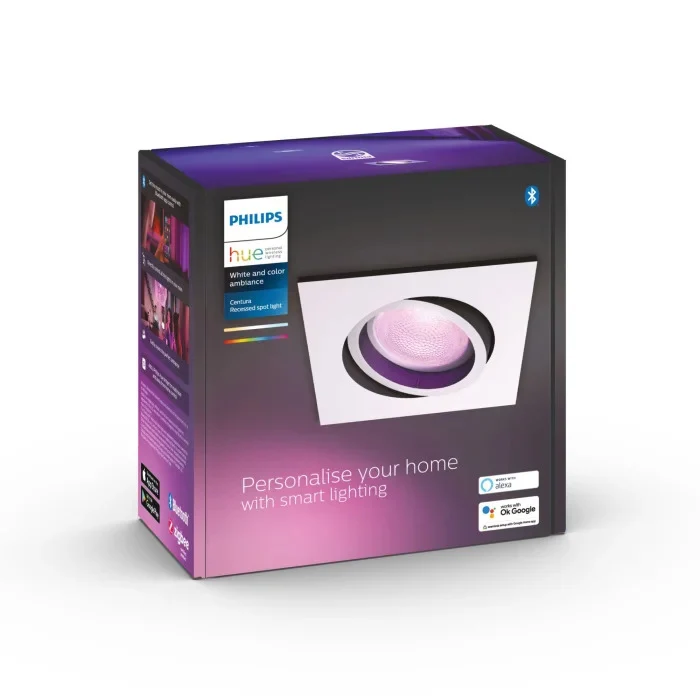 B-Ware Philips Hue Centura Einbauleuchte LED Weiß 1-flammig, Farbwechsler Lampe Leuchte