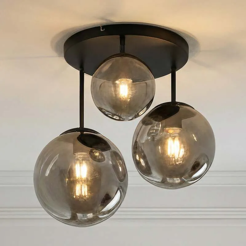 B-Ware Lindby Teeja Deckenlampe Deckenleuchte Deckenlicht Lampe grau SIEHE TEXT/FOTO