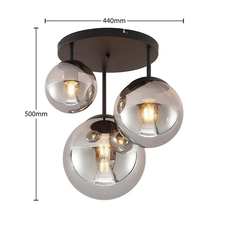 B-Ware Lindby Teeja Deckenlampe Deckenleuchte Deckenlicht Lampe grau SIEHE TEXT/FOTO