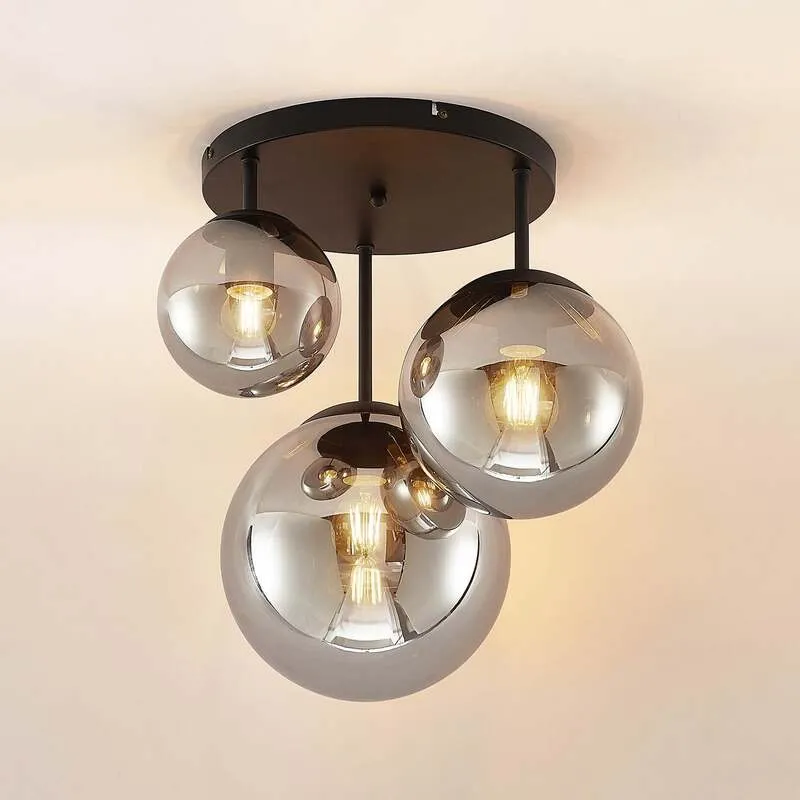 B-Ware Lindby Teeja Deckenlampe Deckenleuchte Deckenlicht Lampe grau SIEHE TEXT/FOTO