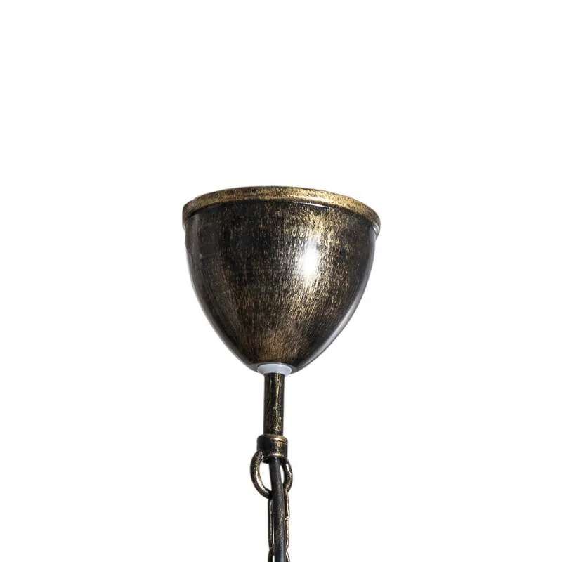 B-Ware Kronleuchter Korfu Leuchte Lampe 5-flg Ø 68 cm goldfarben antik Esszimmer