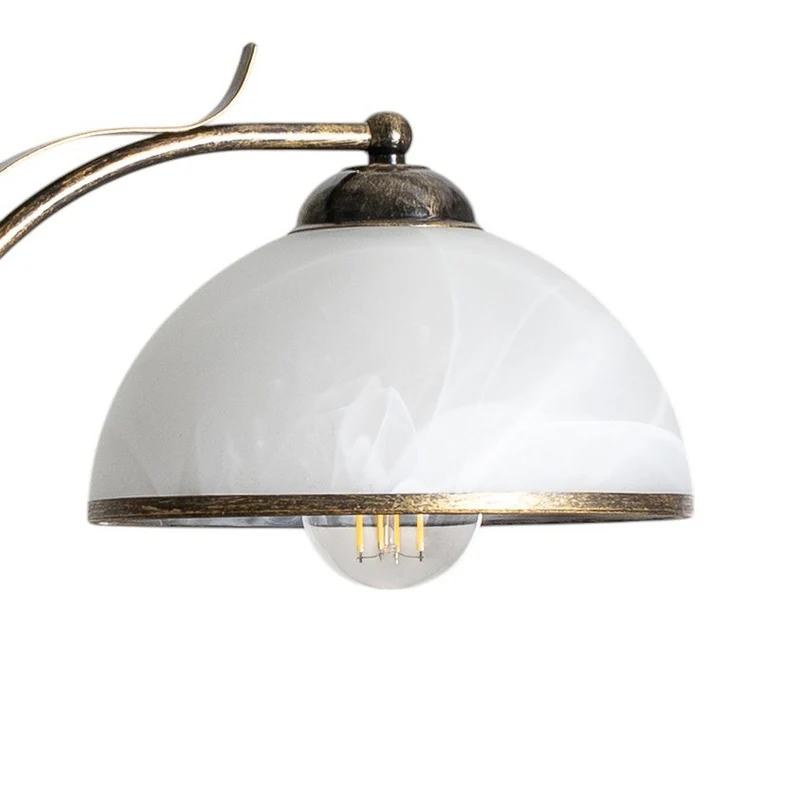 B-Ware Kronleuchter Korfu Leuchte Lampe 5-flg Ø 68 cm goldfarben antik Esszimmer