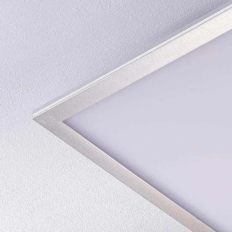 B-Ware Lindby LED Panel Deckenleuchte Deckenlampe CCT Fernbedienung weiß silber 62852