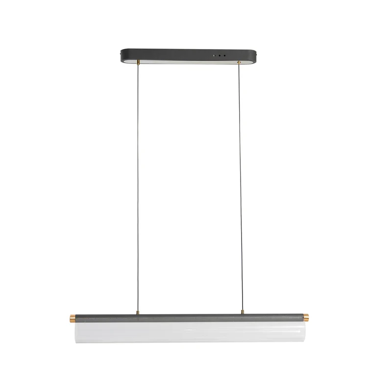 B-Ware Lucande Pendelleuchte Hängeleuchte LED transparent Acryl Metall Alania180