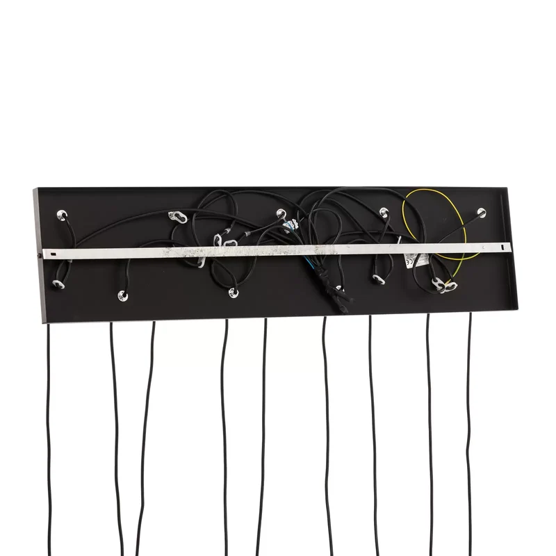 B-Ware Hängeleuchte Glassy schwarz grafit amber klar E14 Deckenlampe Deckenleuchte
