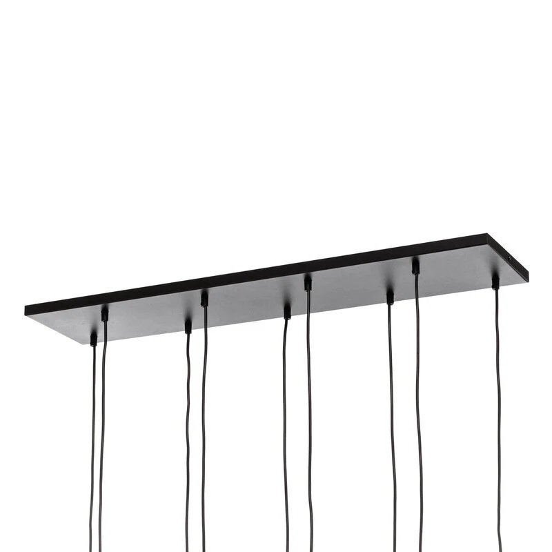 B-Ware Hängeleuchte Glassy schwarz grafit amber klar E14 Deckenlampe Deckenleuchte