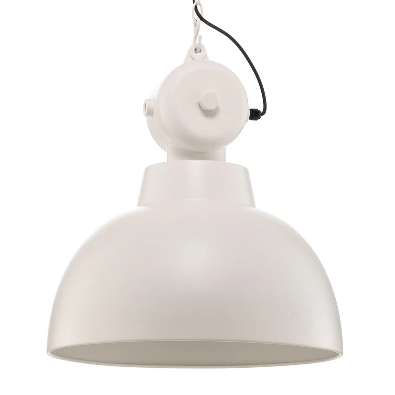 B-Ware HKliving Hängeleuchte Pendelleuchte Metall weiß matt Factory L Lampe Ø 50 cm
