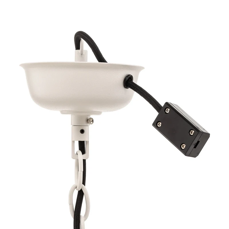 B-Ware HKliving Hängeleuchte Pendelleuchte Metall weiß matt Factory L Lampe Ø 50 cm