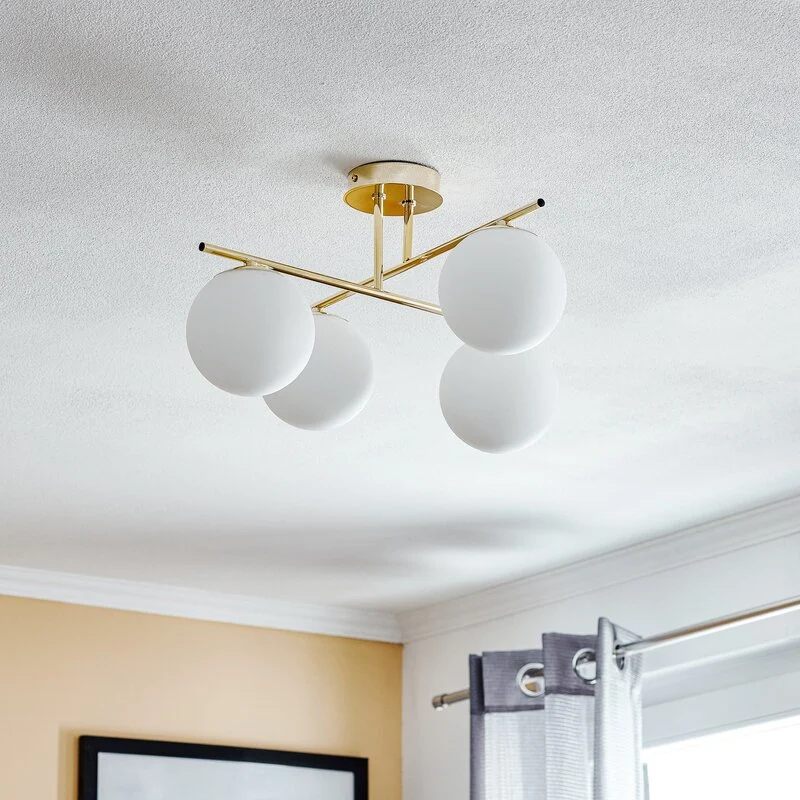 B-Ware Domiluce Aurora Deckenleuchte Lampe gold Glas E14 50cm dimmbar SIEHE TEXT/F391