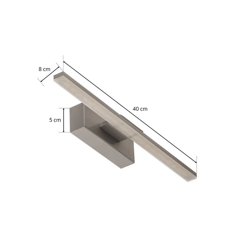 B-Ware Miroir Wandleuchte Wandlampe LED Aluminium Weiss Kunststoff 40 cm Universalwe912