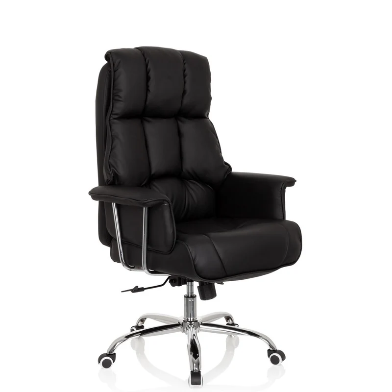 B-Ware hjh OFFICE Bürostuhl Chefsessel COMMANDER Schreibtischstuhl schwarz Kunstleder