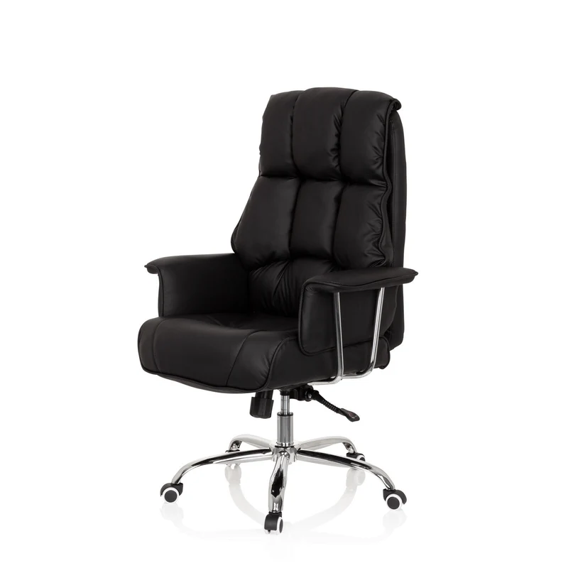 B-Ware hjh OFFICE Bürostuhl Chefsessel COMMANDER Schreibtischstuhl schwarz Kunstleder