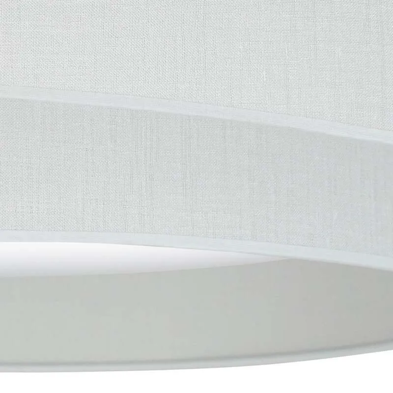 DUOLLA Deckenleuchte Deckenlampe LED Luneta weiß Fernbedienung dimmbar Textil282