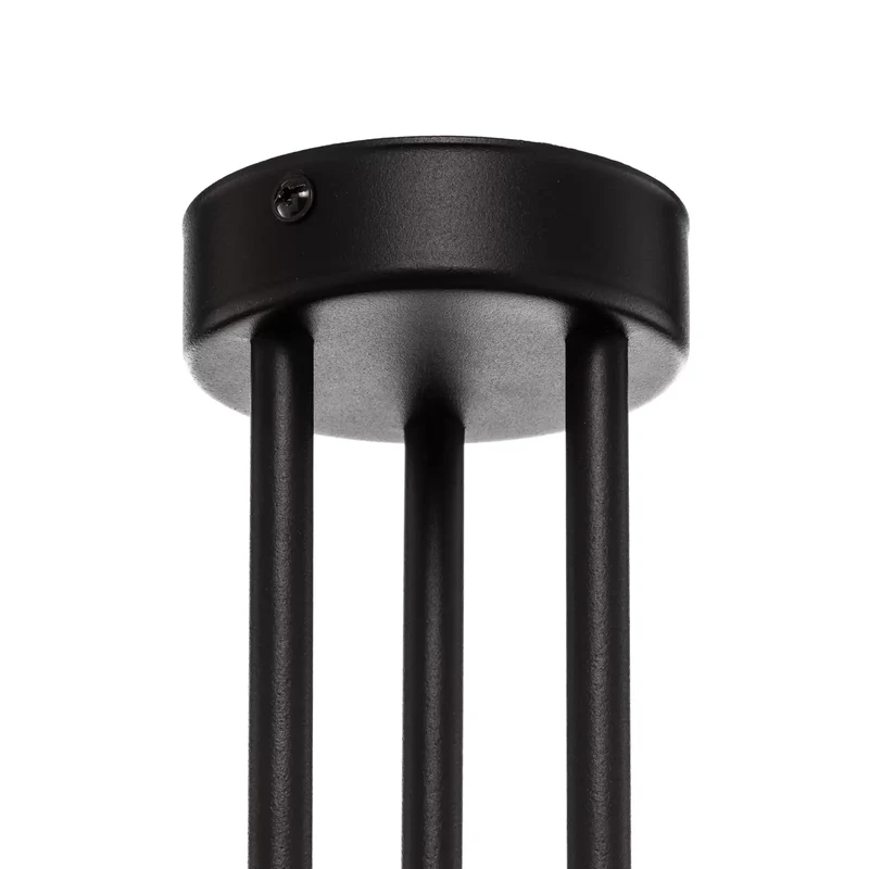 B-Ware Nowodvorski Lighting Deckenleuchte Disk mit Holzelementen dreiflammig GX53 Spot