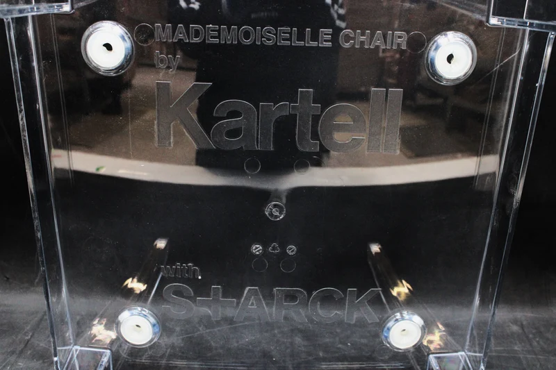 B-Ware Kartell Armlehnstuhl Mademoiselle Rubelli Brown mit Stuhlbeinen SIEHE TEXT/FOTO