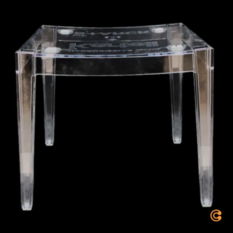 B-Ware Kartell Armlehnstuhl Mademoiselle Rubelli Brown mit Stuhlbeinen SIEHE TEXT/FOTO