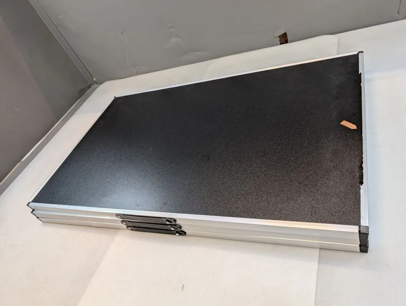 C-Ware Alu Klapptisch 3er Set Camping Tisch höhenverstellbar klappbar 100x60cm flexibel