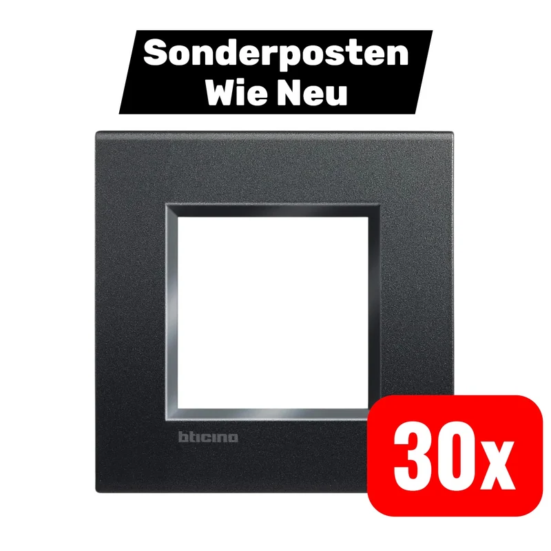 B-Ware Legrand Rahmen Living&Light Anthrazit LNA4802AR Schalterprogramm 30 STÜCK