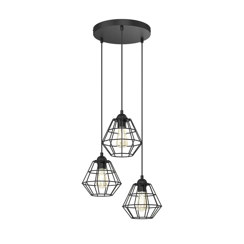 B-Ware Envostar Hängeleuchte Pendelleuchte Saphir 3-flammig rund SIEHE TEXT/FOTO