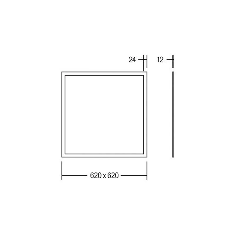 B-Ware BRUMBERG LED Panel Deckenleuchte Leuchte warmweiß weiß Ailis opal 62x62cm515