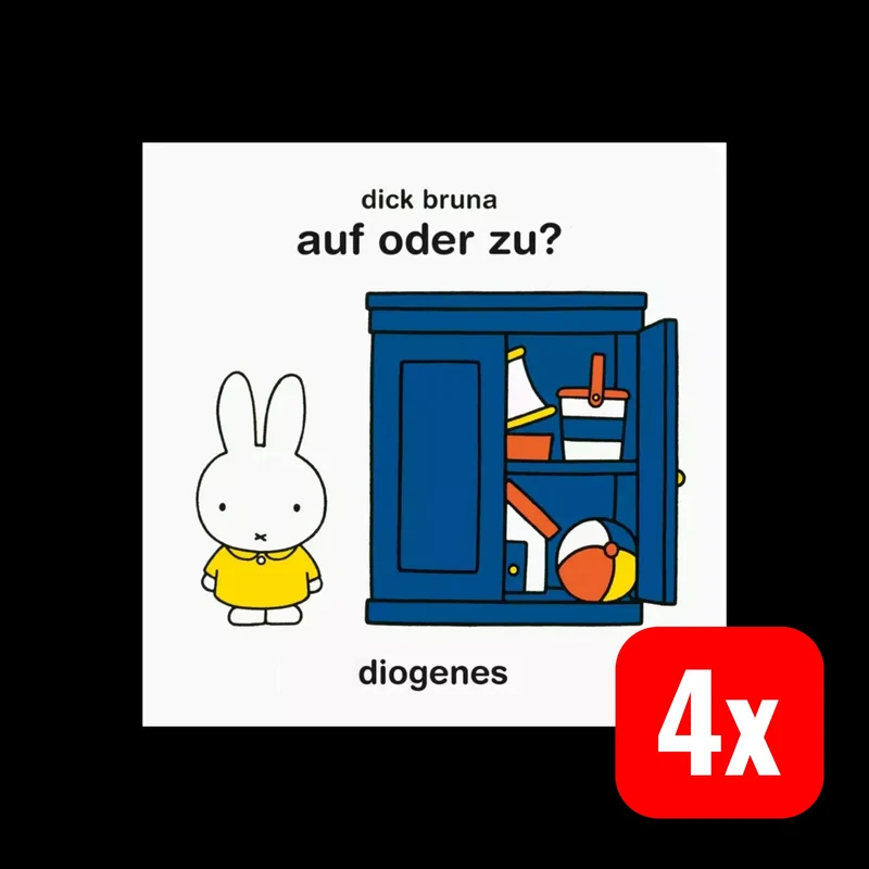 B-Ware diogenes Buch Kinderbuch Miffy Auf oder zu interaktiv Hardcover 4 STÜCK
