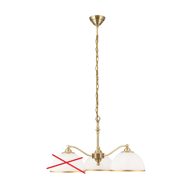 B-Ware Hängeleuchte Old Lamp mit Kettenabhängung 3-flg. Hängelampe Lampe Leuchte Spot