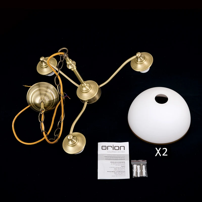 B-Ware Hängeleuchte Old Lamp mit Kettenabhängung 3-flg. Hängelampe Lampe Leuchte Spot