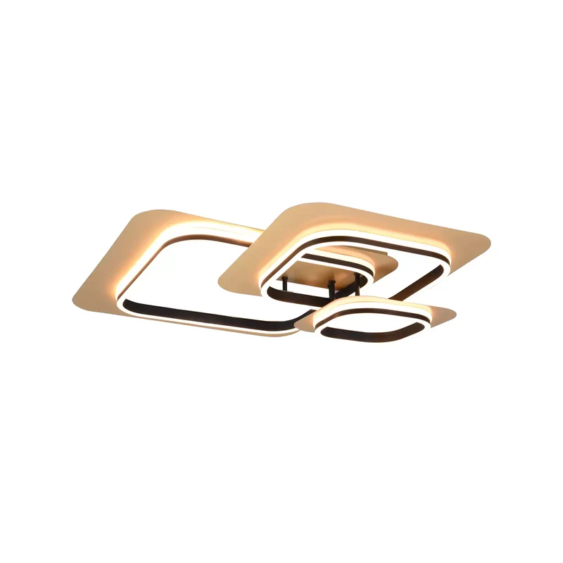B-Ware Trio Lighting Deckenleuchte Deckenlampe LED Lugo gold schwarz Beleuchtung Metall