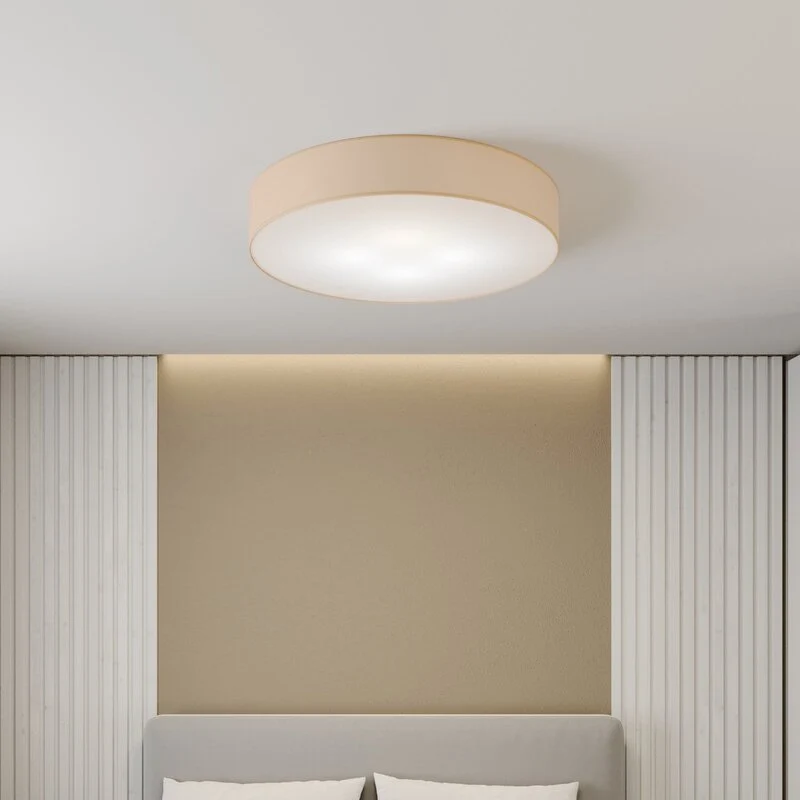 B-Ware TK Lighting Deckenleuchte Rondo beige Ø 80 cm SIEHE TEXT/FOTO