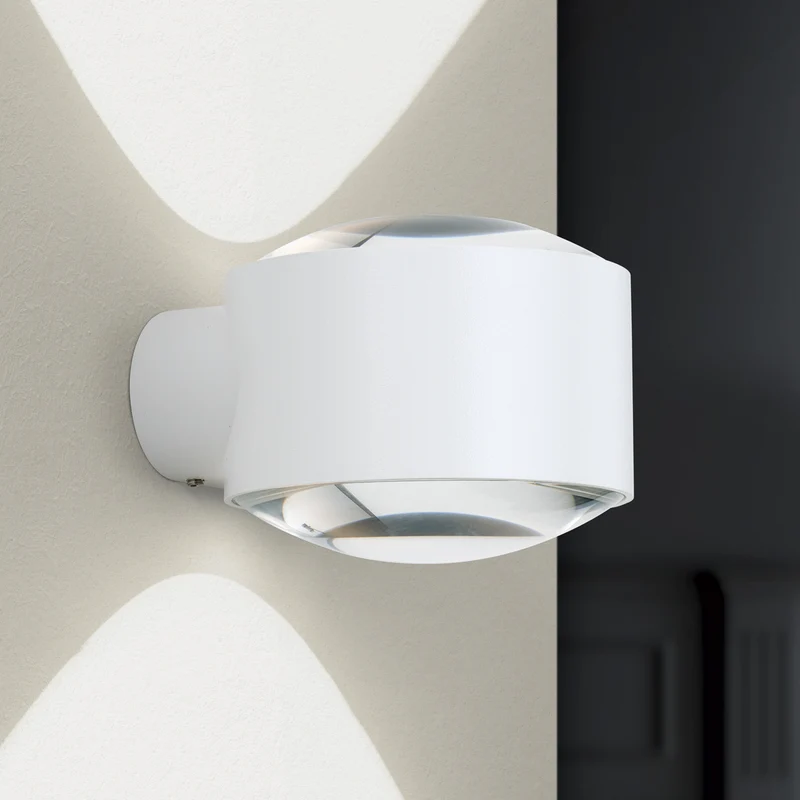 B-Ware ORION LED Außenwandlampe Wandbeleuchtung Tatra weiß Aluminium 11W IP65 dimmbar