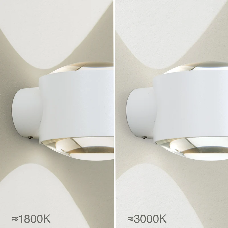B-Ware ORION LED Außenwandlampe Wandbeleuchtung Tatra weiß Aluminium 11W IP65 dimmbar