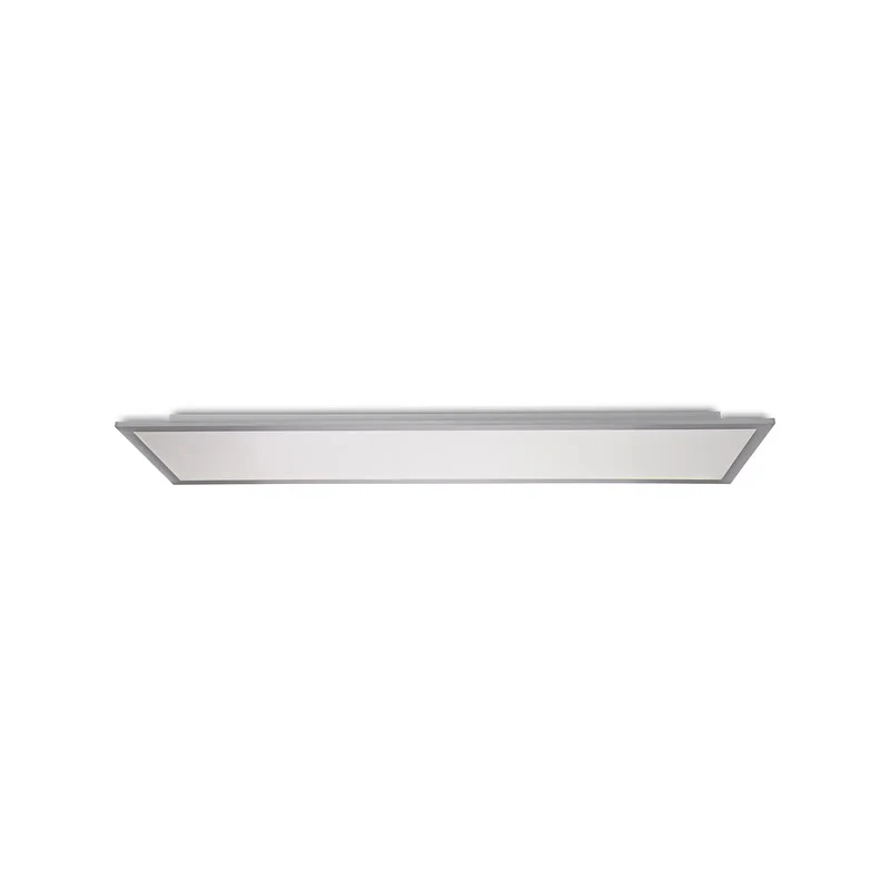B-Ware PRIOS LED Panel Deckenleuchte Lichtpaneel weiss silber Kunststoff Aluminium 120
