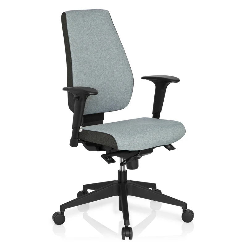 B-Ware hjh OFFICE Bürostuhl Drehstuhl PRO-TEC 500 dunkelgrau hellgrau Armlehnen