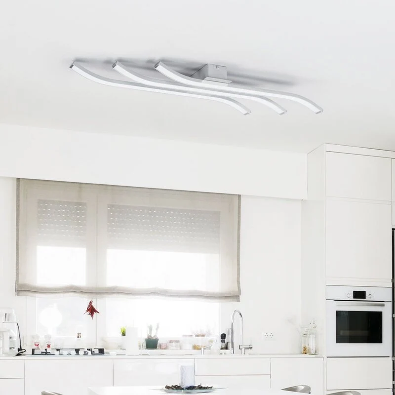 B-Ware Domiluce Deckenlampe Deckenleuchte LED Largo Aluminium Weiss 3 flammig 83 cm