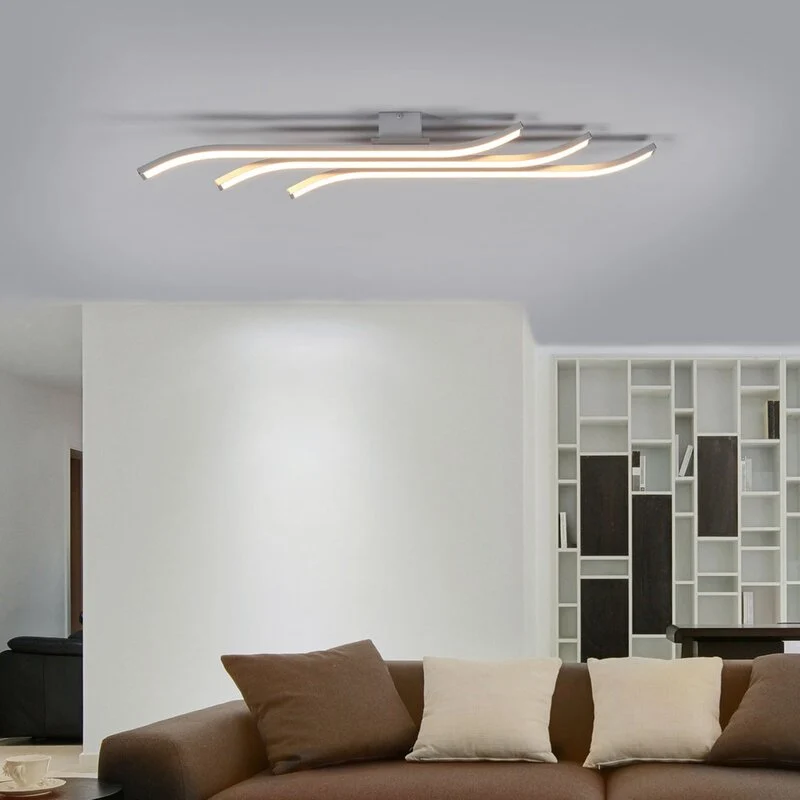 B-Ware Domiluce Deckenlampe Deckenleuchte LED Largo Aluminium Weiss 3 flammig 83 cm