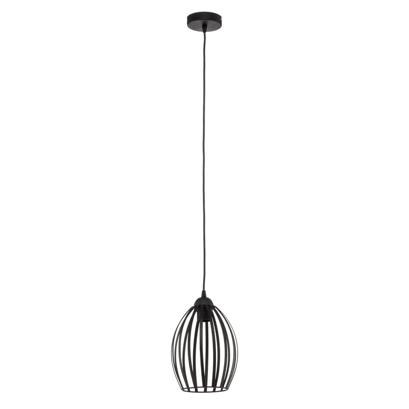B-Ware HELAM Dali Hängeleuchte Pendelleuchte Lampe einflammig Schwarz Eisen E27 Leuchte