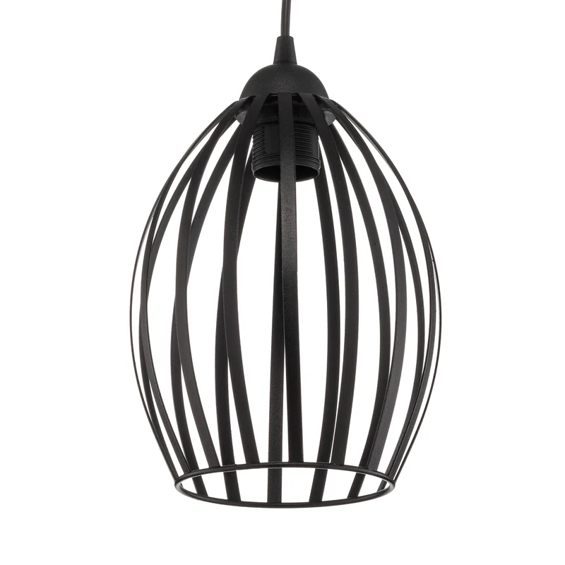B-Ware HELAM Dali Hängeleuchte Pendelleuchte Lampe einflammig Schwarz Eisen E27 Leuchte