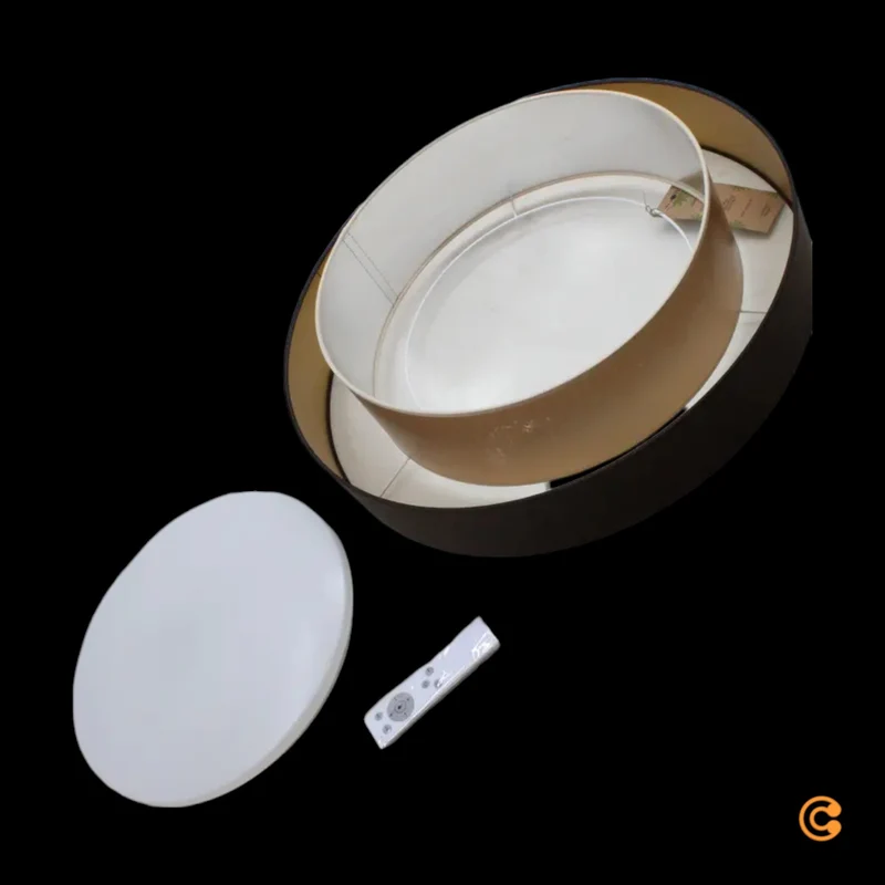 Luneta Deckenlampe Deckenleuchte LED Samt braun gold Fernbedienung dimmbar