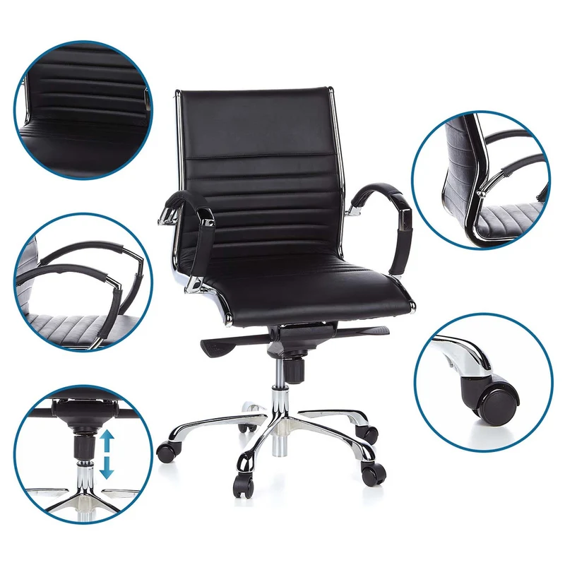 B-Ware hjh OFFICE Chefsessel Bürostuhl Stuhl Drehstuhl Schreibtischstuhl Drehsitz