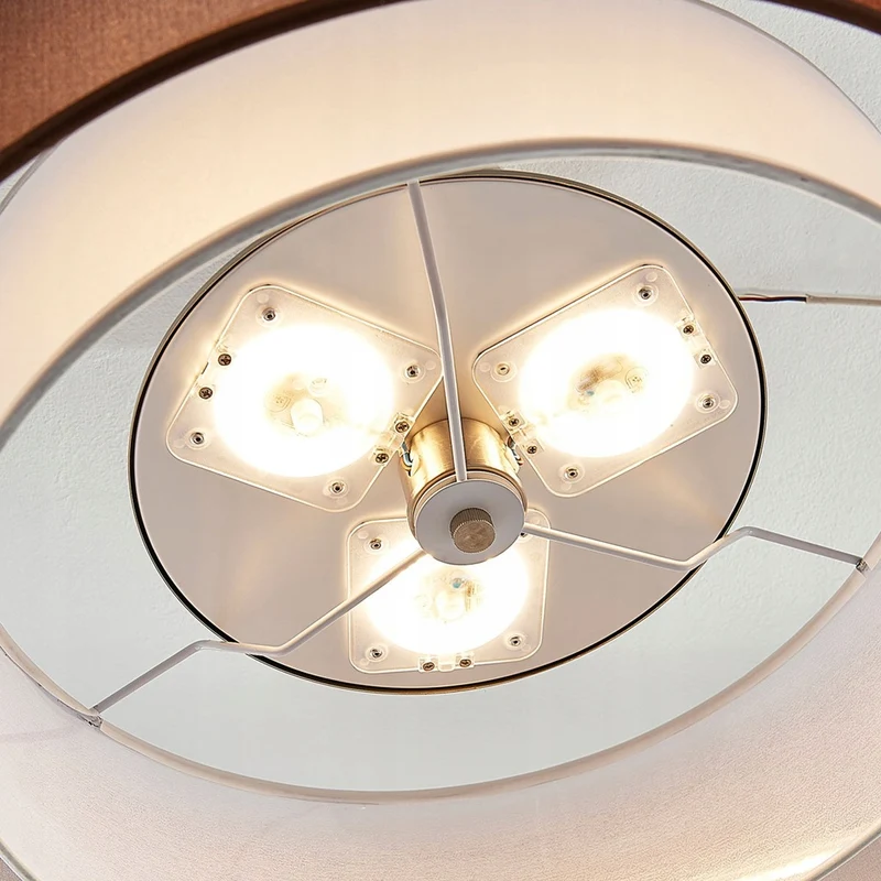 B-Ware Lindby LED-Deckenlampe Pikka Deckenlampe Lampe Leuchte 3-stufig dimmbar braun