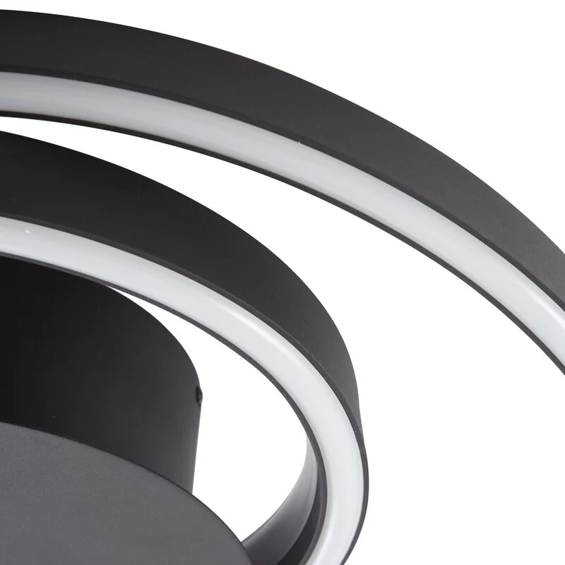 B-Ware Lindby Deckenleuchte Deckenlampe LED Erlinik Schritt dimmbar schwarz