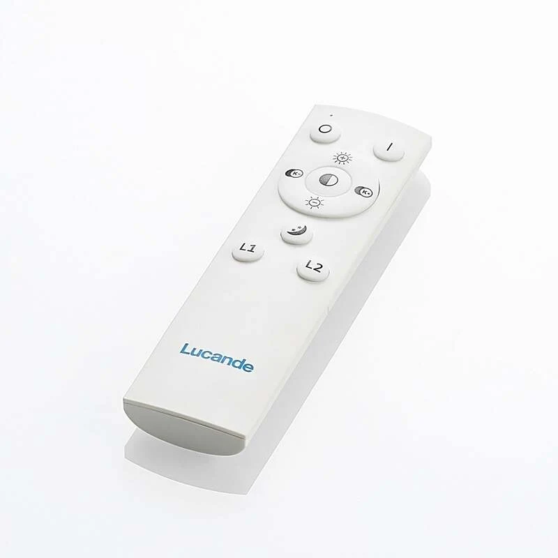 Lucande Deckenleuchte Deckenlampe LED Senne Silber Leuchte Lampe Wohnzimmer M24
