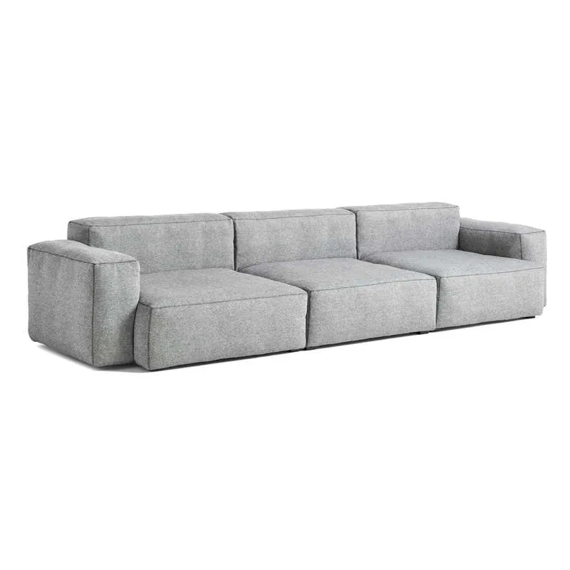 D-Ware Hay - Mags Soft Sofa 3-Sitzer Kombination 1 Armlehne hellgrau SIEHE TEXT/FOTO
