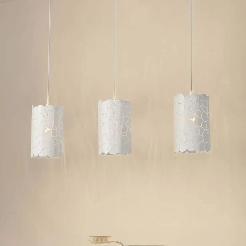 B-Ware Lindby Hängeleuchte Pendelleuchte Aralena weiß 3-flammig E27 LED Länge 92 cm