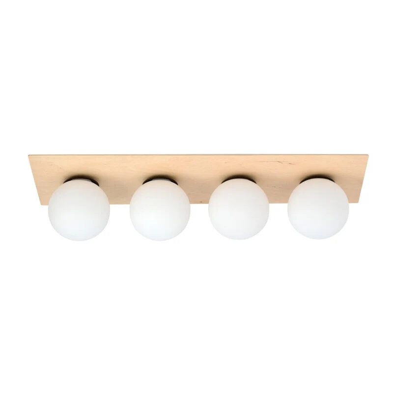 B-Ware Emibig Deckenleuchte Lampe Kenzo braun weiß 4-flammig SIEHE TEXT/FOTO
