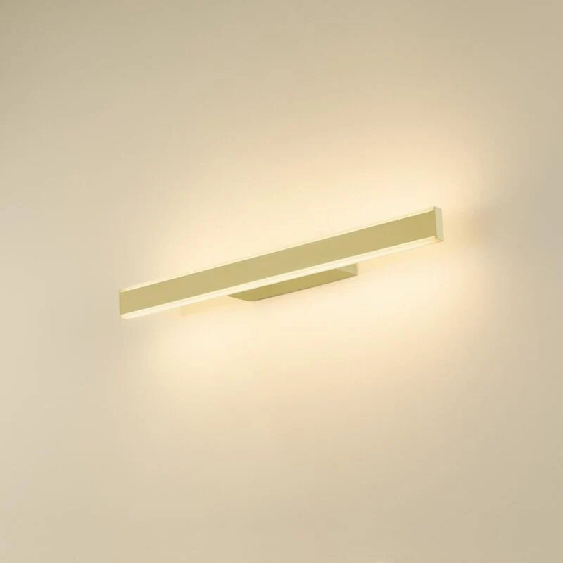 B-Ware SLV Wandleuchte Badlampe LED One Linear messing Aluminium Acryl 52 cm