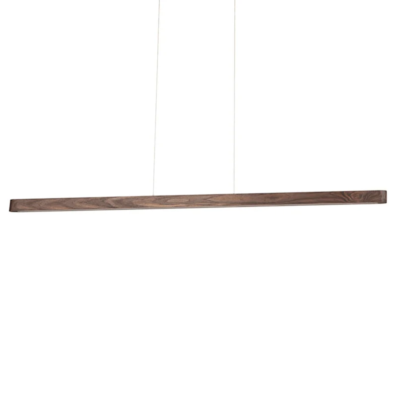 B-Ware Envostar Pendelleuchte Hängelampe LED Lineo Kiefer dunkel Holz Touchdimmer 13312