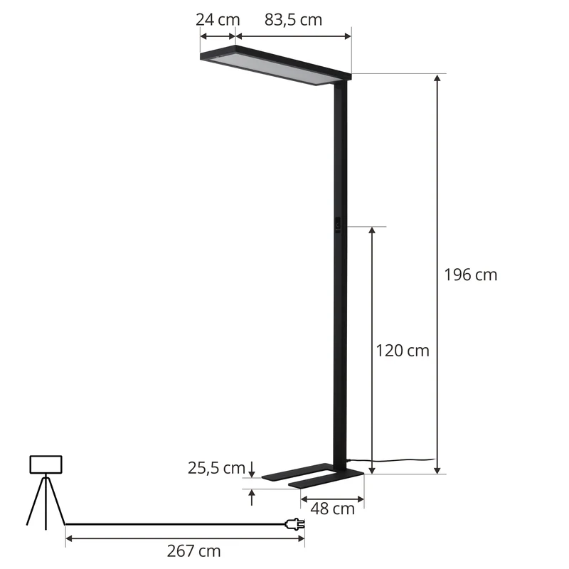 B-Ware Arcchio Stehleuchte Finix LED 100W dimmbar Stehlampe Büro 23 STÜCK SIEHE TEXT