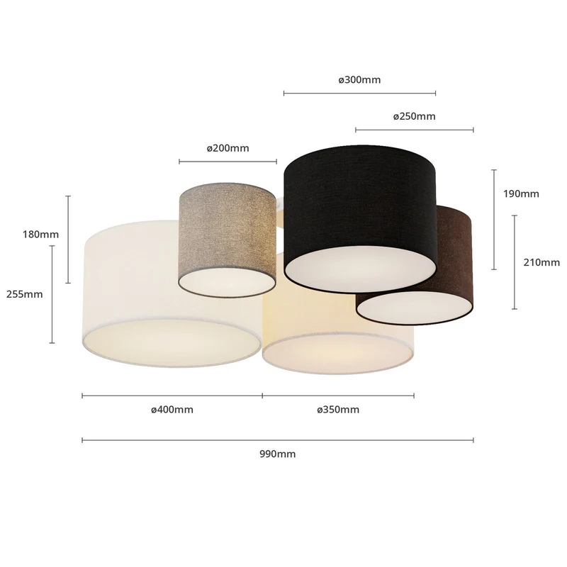 B-Ware Lindby Laurenz Deckenlampe Hängelampe Lampe Leuchte 5-flmg. E27 SIEHE TEXT/F851
